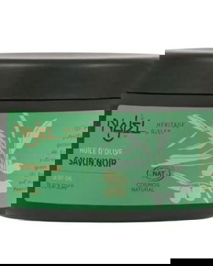 Sapun Negru de Alep Exfoliant cu Ulei de Masline, fara Parfum - Najel Olive Oil Black Soap, 180 g