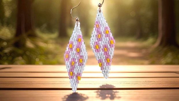 Cercei Flori de Cireș Delicate