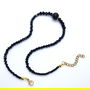 Colier elegant din cristale și perle negre