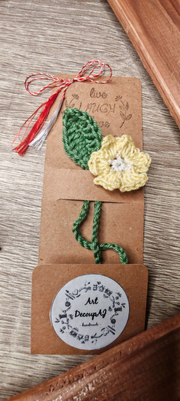 Semn de carte croșetat