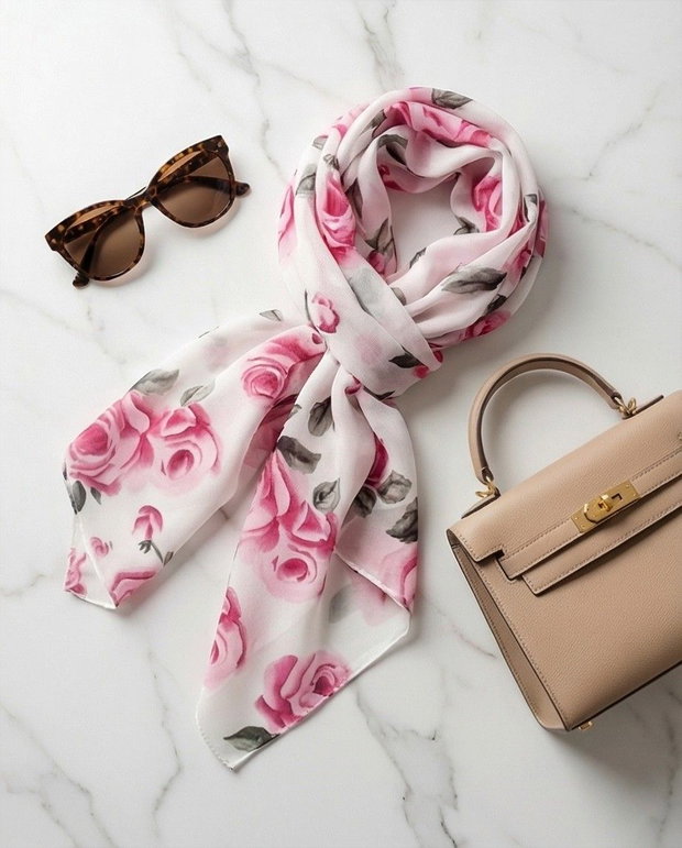 Eșarfa PINK ROSES