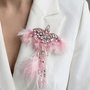 Rezervat Broșă - Pink Glam Bird