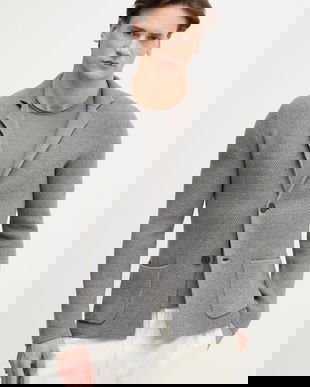 United Colors of Benetton sacou pentru bărbați, cu un singur rând de nasturi din lână