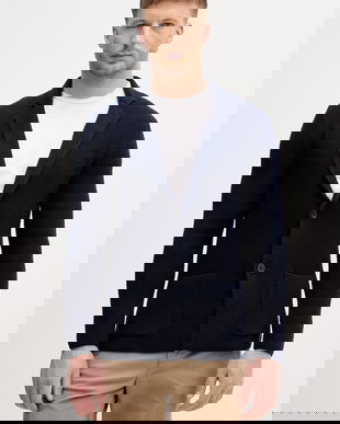 United Colors of Benetton sacou la un rând pentru bărbați, din amestec de lână