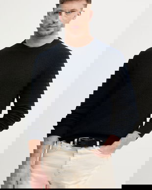 Sisley pulover pentru bărbați, cu amestec de lână