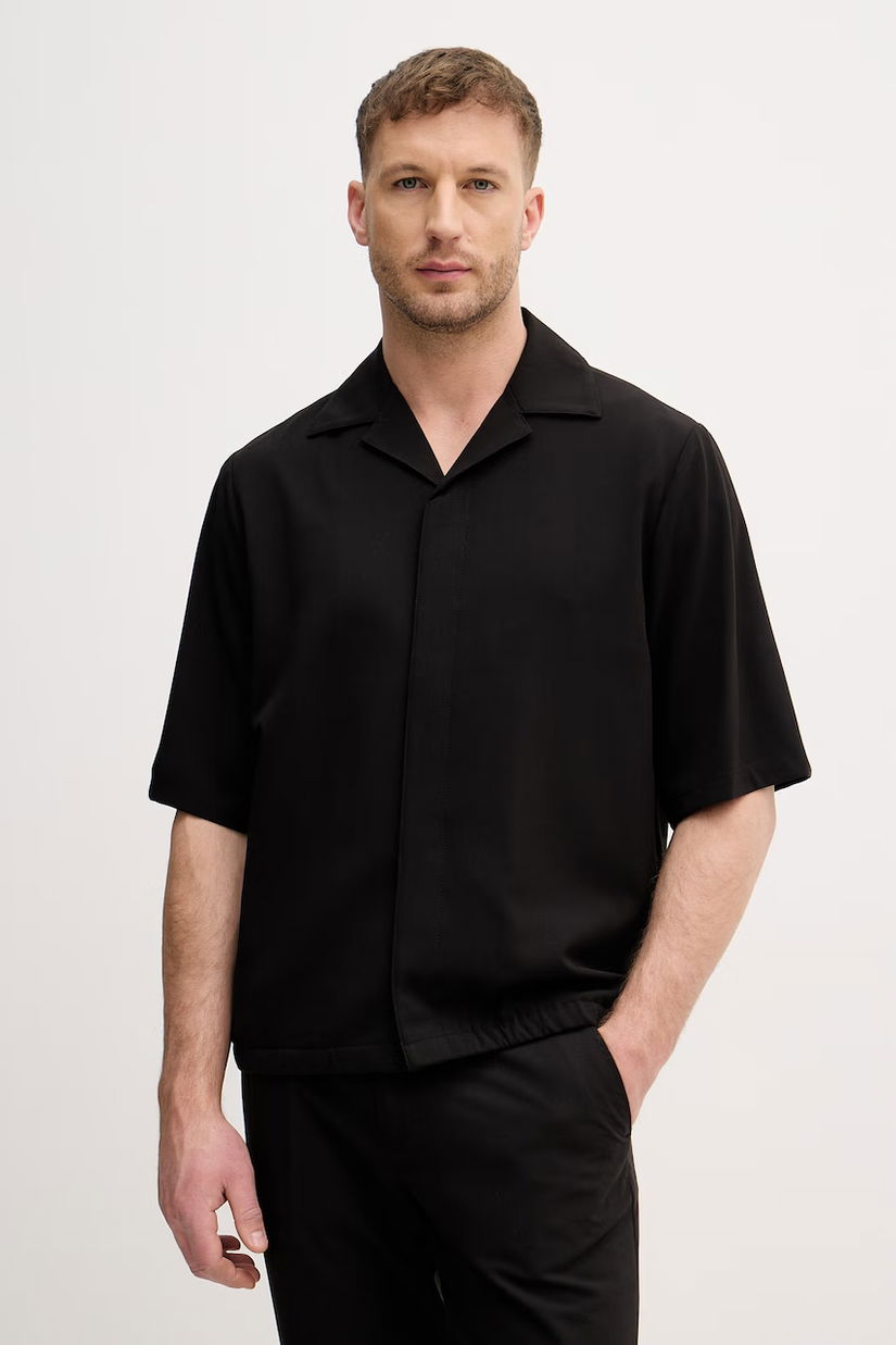 Lindbergh bluză tip cămașă pentru bărbați, cu vâscoză