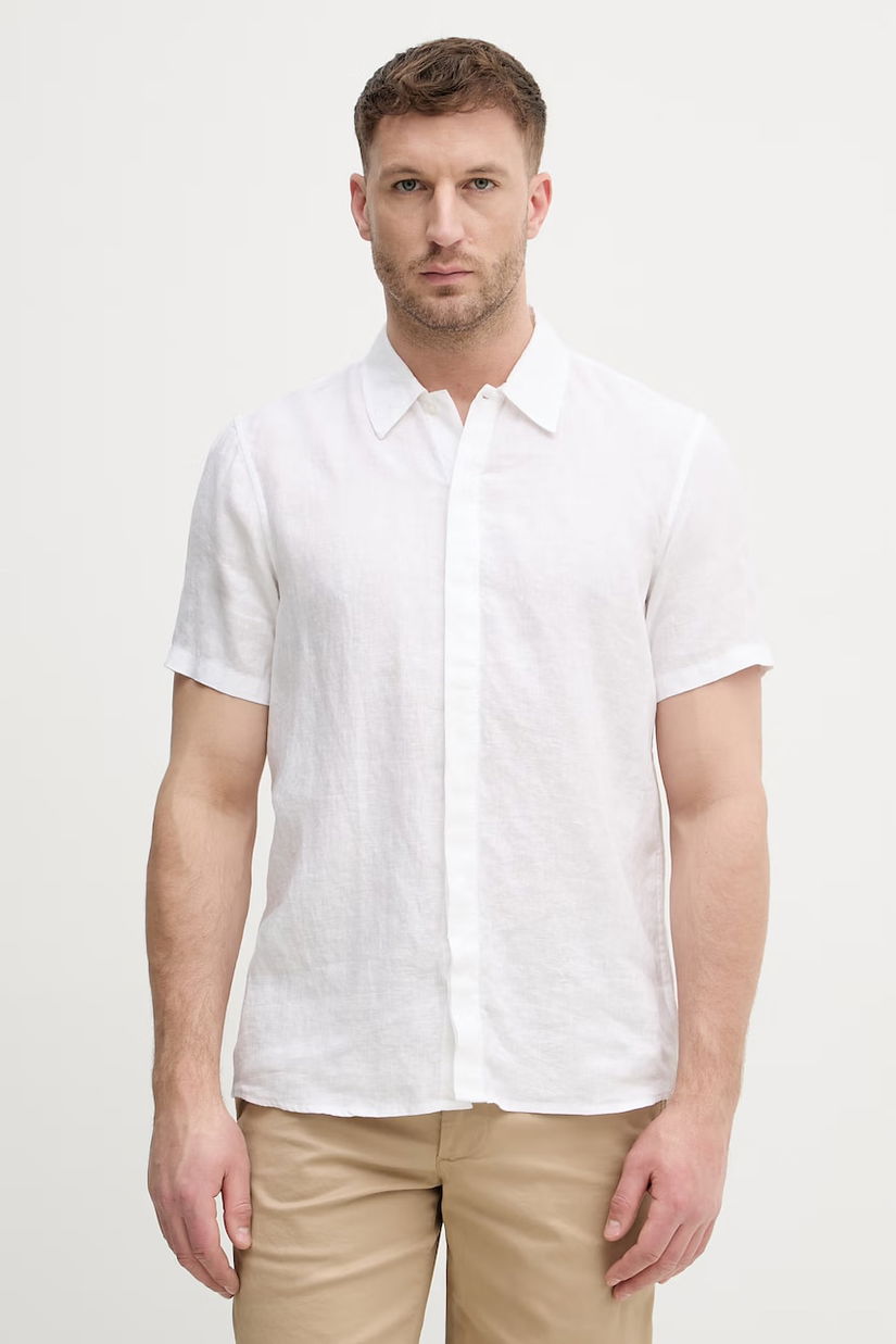 Michael Kors cămașă pentru bărbați, din in