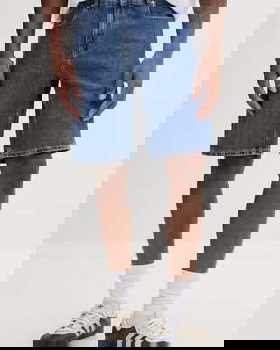 Karl Lagerfeld Jeans pantaloni scurți pentru bărbați, din denim