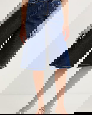 Marella pantaloni scurți pentru femei, din denim Emme by Marella