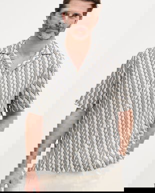 Frescobol Carioca cămașă pentru bărbați, din in