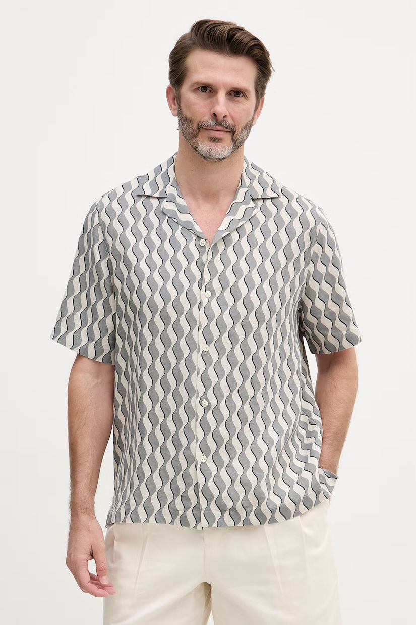 Frescobol Carioca cămașă pentru bărbați, din in