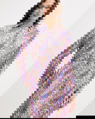 Marc Aurel rochie tip cămașă cu vâscoză