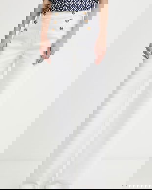 Luisa Spagnoli blugi wide leg pentru femei Almanacco