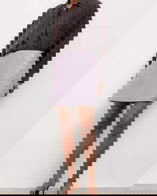 Answear.LAB fustă din piele ANNA Unscripted Collection