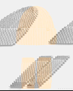 UGG căciulă și mănuși din amestec de lână CHUNKY