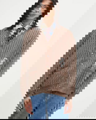 Drôle de Monsieur cardigan din amestec de lână Le Cardigan Monogramme