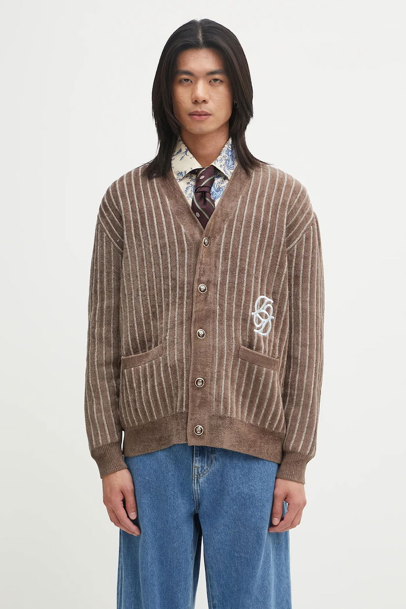 Drôle de Monsieur cardigan din amestec de lână Le Cardigan Monogramme