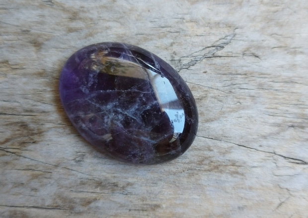 Cabochon ametist, 30x22x6.5 mm