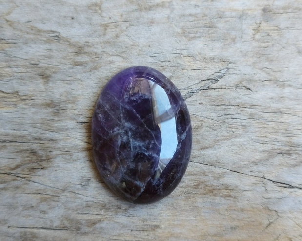Cabochon ametist, 30x22x6.5 mm