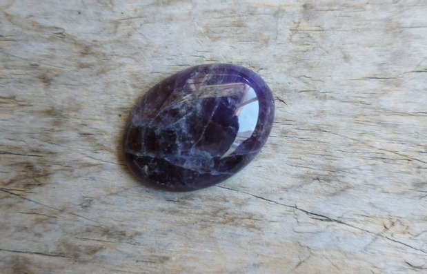 Cabochon ametist, 30x22x6.5 mm