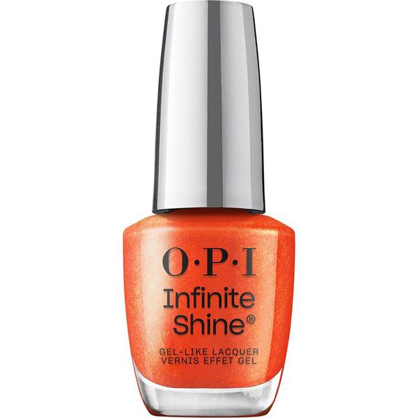 Lac de Unghii cu Efect de Gel - OPI Infinite Shine, The New OPIcons Collection, nuanta Shock Em Orange, 15 ml