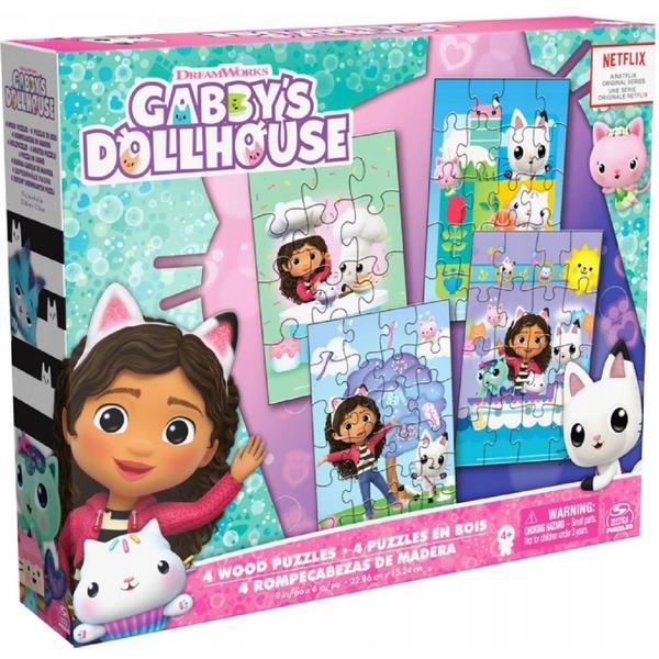 Set 4 puzzle din lemn. Gabbys Dollhouse