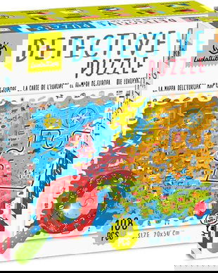 Puzzle micul detectiv. Harta Europei