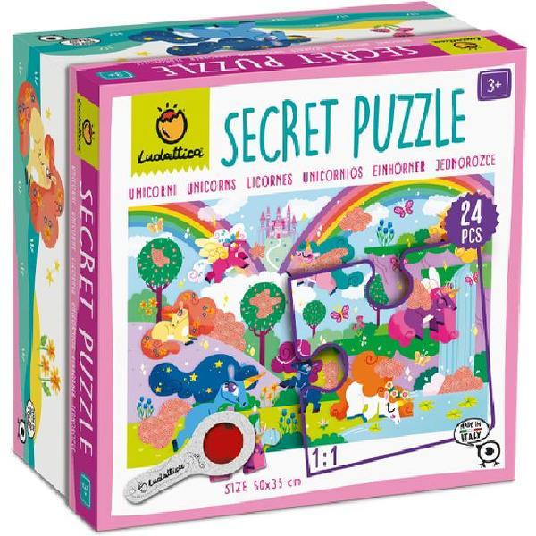 Puzzle secret. Unicorni