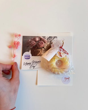 Săpun handmade orange soap, prospețime citrice în formă delicată, cadou 8 martie