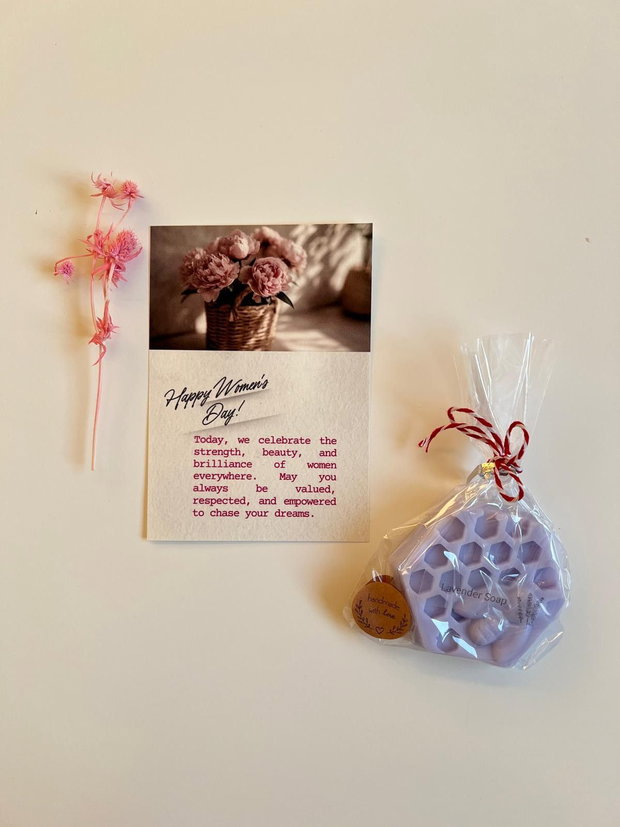 Săpun handmade lavandă - lavender soap fagure, relaxare și calm într-o formă unică