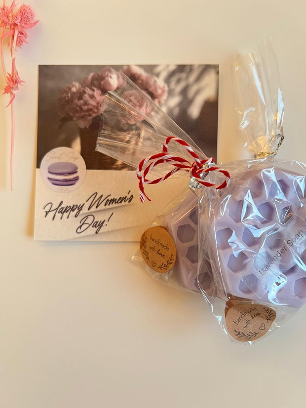 Săpun handmade lavandă - lavender soap fagure, relaxare și calm într-o formă unică