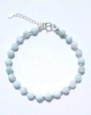 Bratara argint 925 cu larimar si hematit