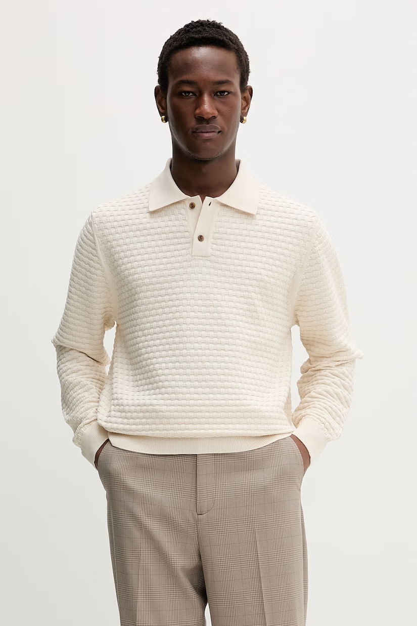 Les Deux pulover pentru bărbați, din bumbac Billy