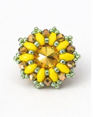 Inel handmade cu cristal Swarovski
