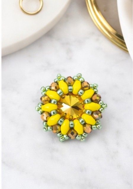 Inel handmade cu cristal Swarovski