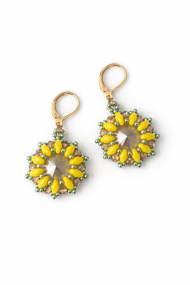 Cercei handmade - Sunflower Glow