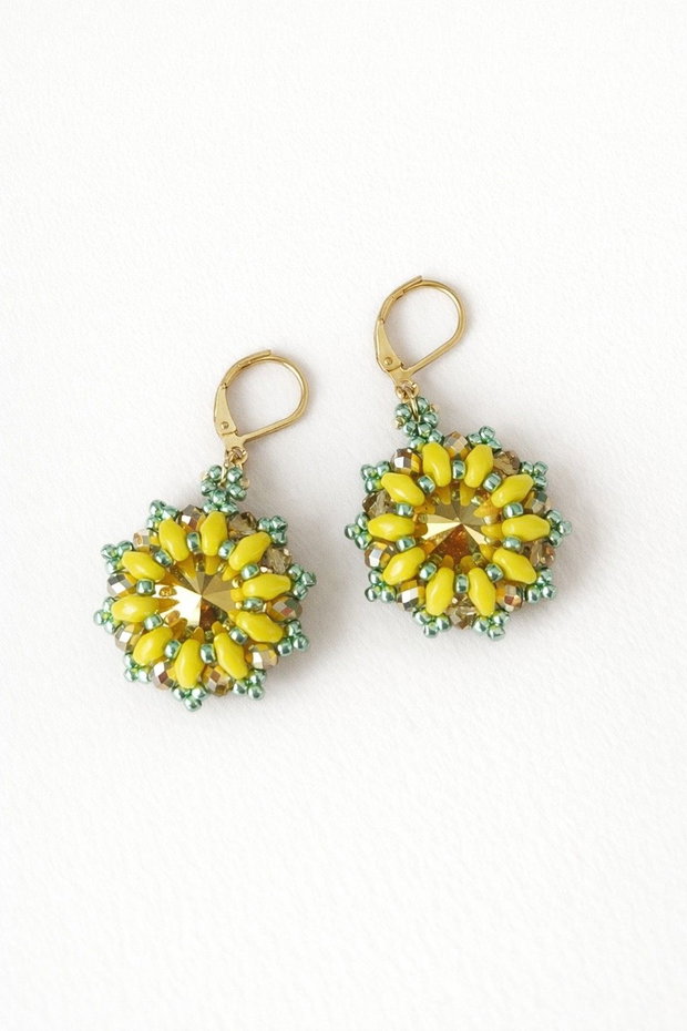 Cercei handmade - Sunflower Glow