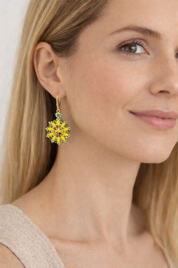 Cercei handmade - Sunflower Glow