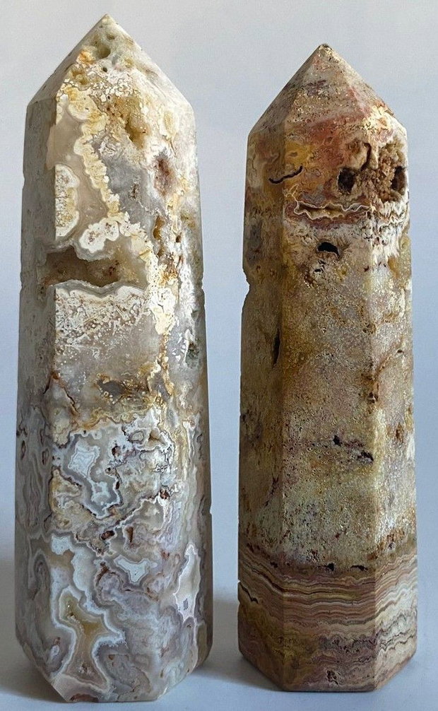 Agat Thousand Layers - Set obeliscuri piatra semipretioasa