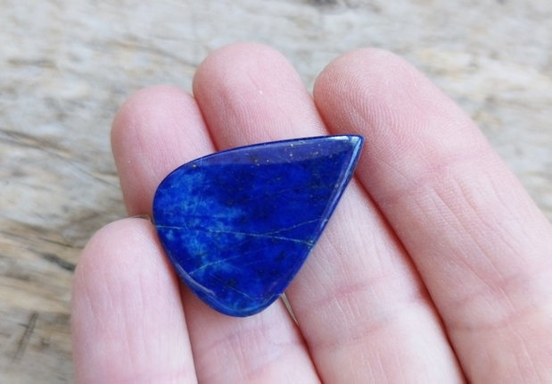 Cabochon lapis lazuli, 30x22x6 mm