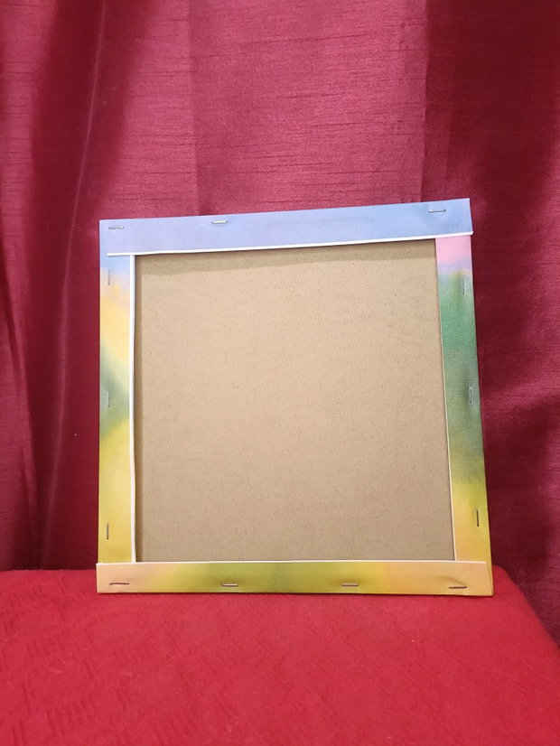 Mozaic cu diamante Puișor de Paști în ou decorat (25 x 25 cm)