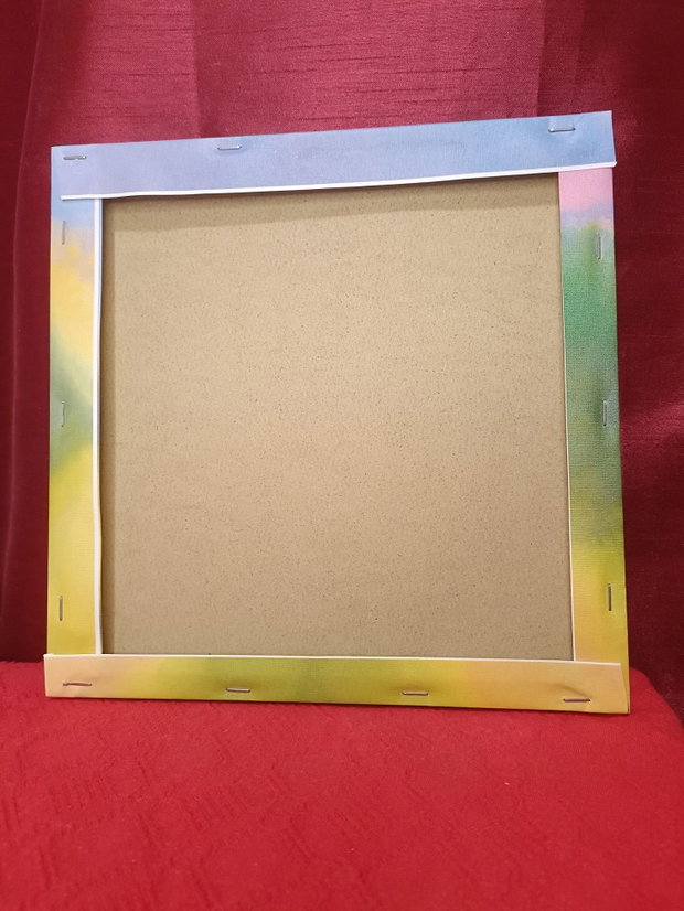 Mozaic cu diamante Puișor de Paști în ou decorat (25 x 25 cm)