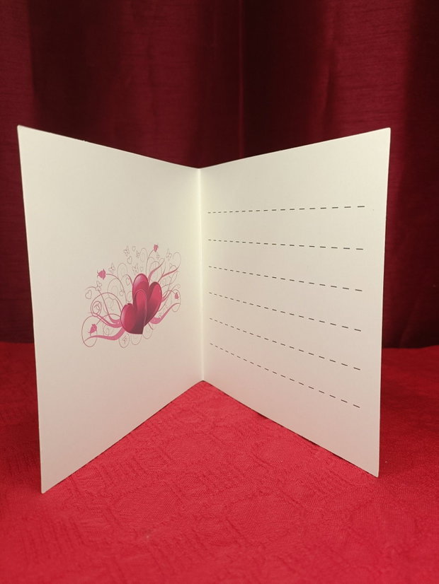 Cupidonul Inimilor Felicitare Mozaic cu Diamante 15×30 cm