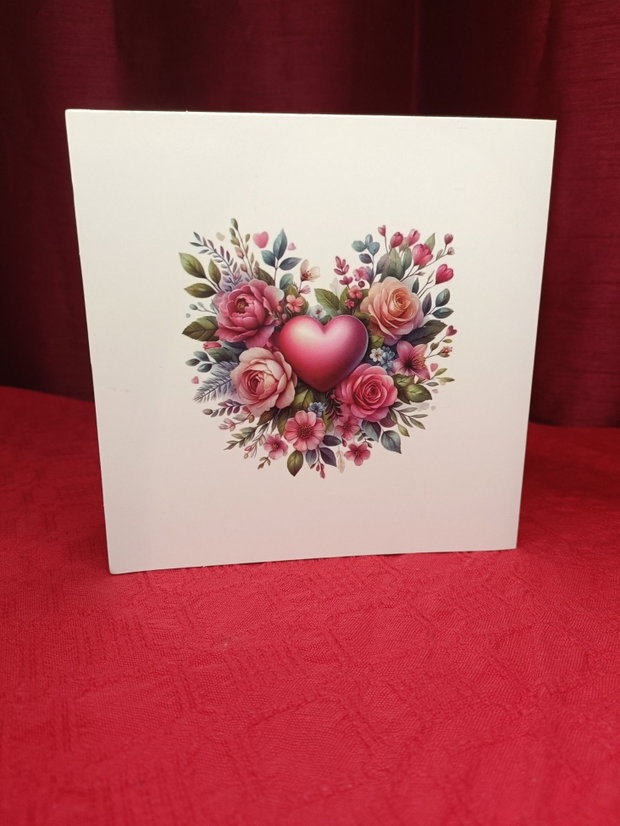 Cupidonul Iubirii Felicitare Mozaic cu Diamante pentru Valentines Day