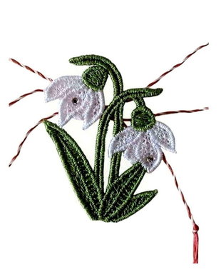 Martisor Ghiocei cu Cristale