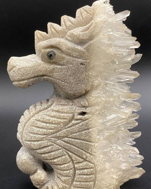 Cuart Transparent - Cluster Dragon piatra semipretioasa