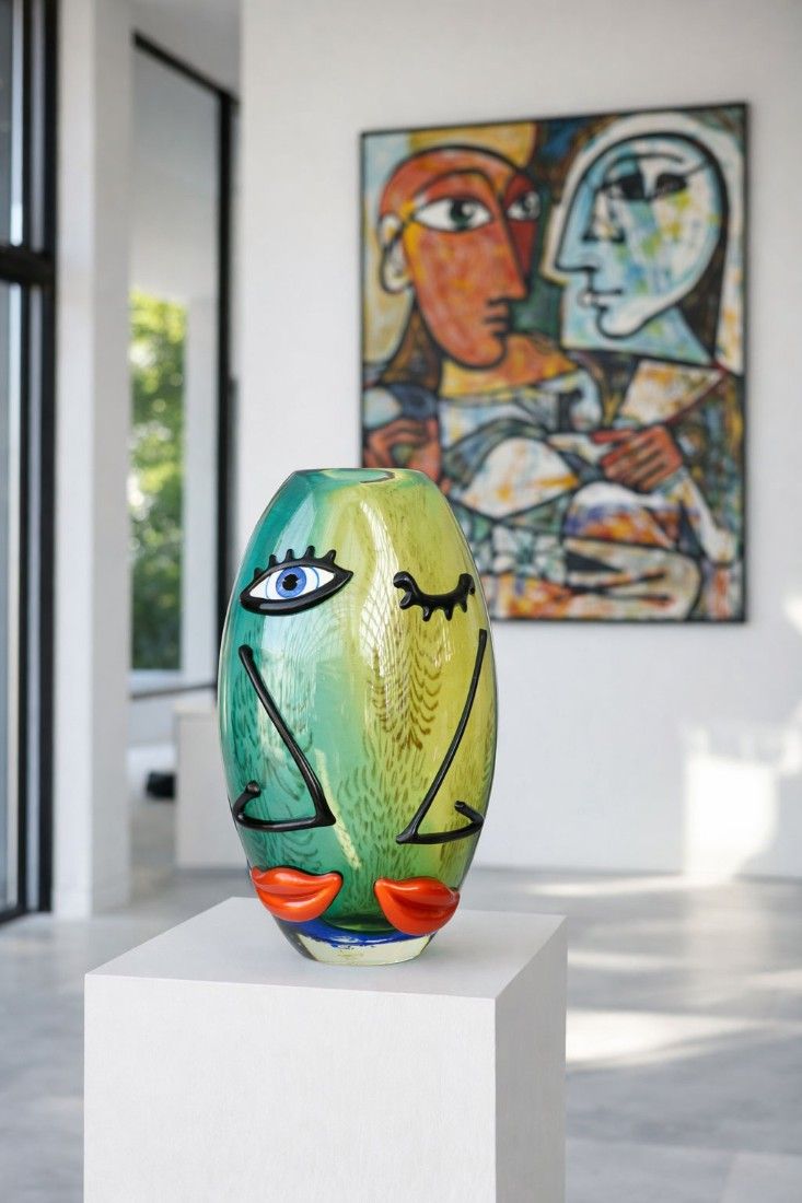 Figura umana-vaza din sticla Murano