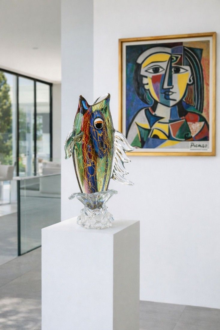 Peste-figurina din sticla Murano