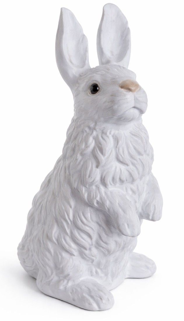 Iepuras-figurina din portelan alb