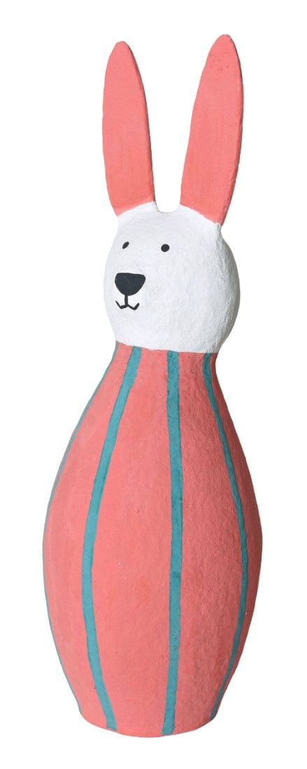 Iepuras de Paste-figurina din materiale reciclate